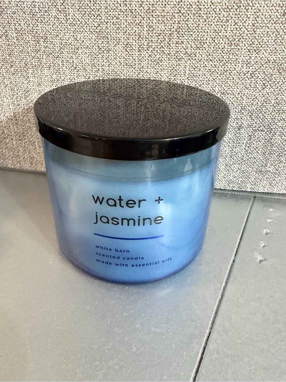 White Barn Water + Jasmine scented candle